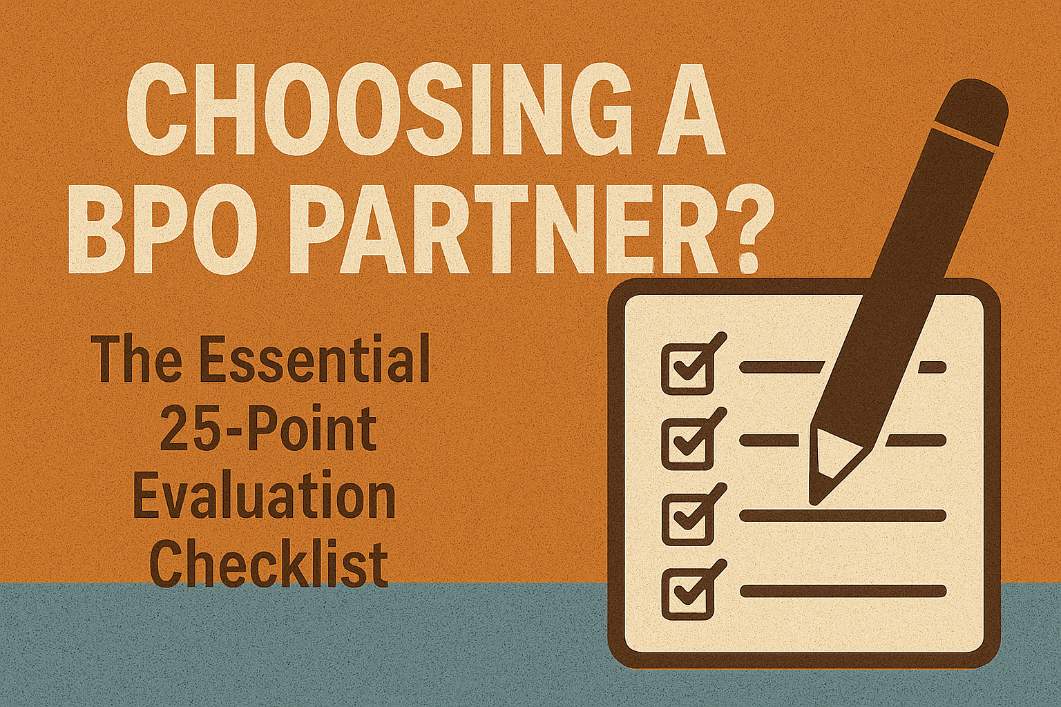BPO Partner Selection Checklist