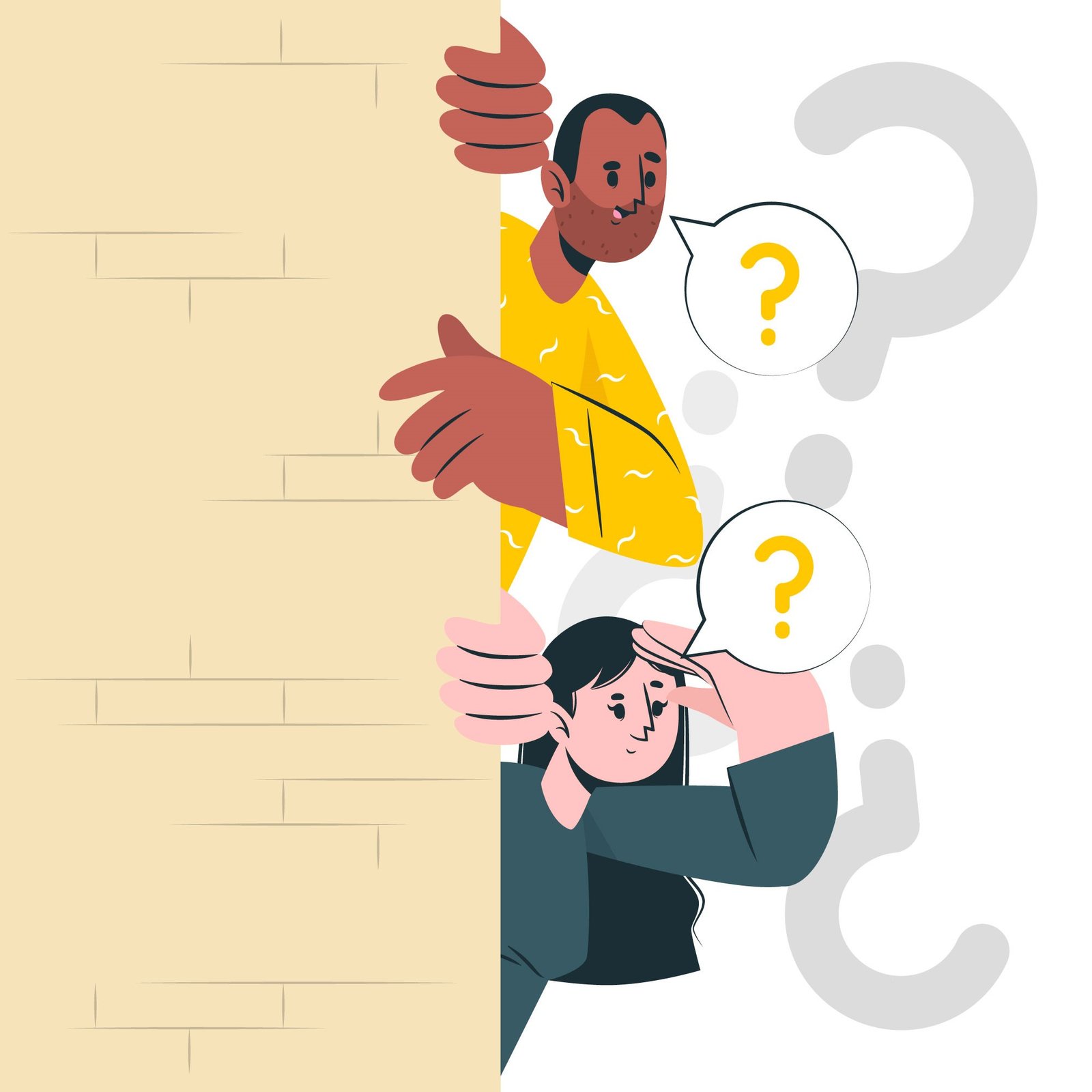 Call center team answering frequently asked questions